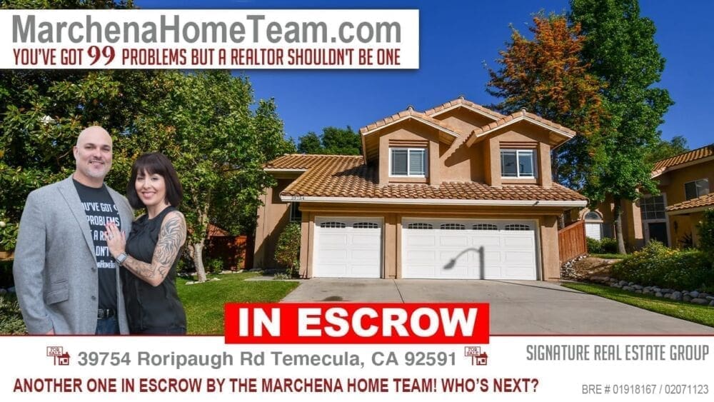 In Escrow 39754 Roripaugh Rd Temecula CA 92591