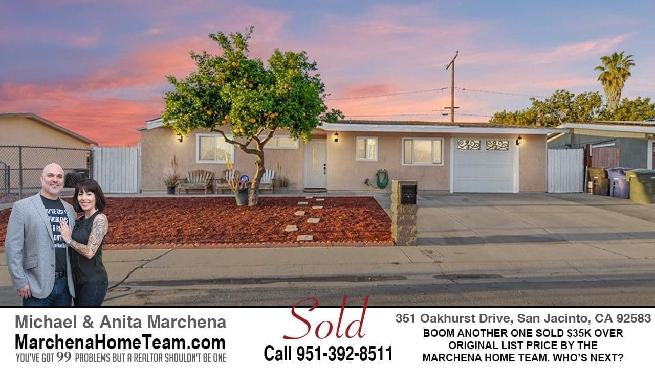 Sold - 351 Oakhurst Drive San Jacinto CA 92583
