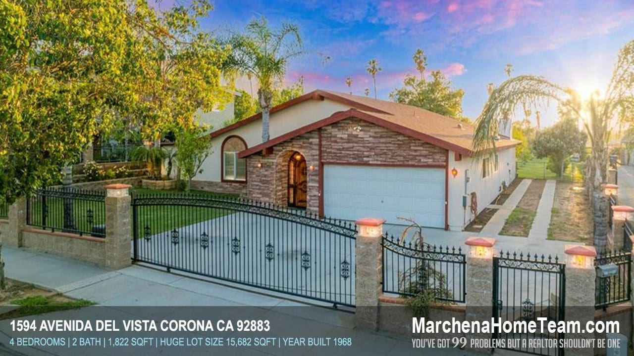 1594 Avenida Del Vista Corona CA 92882