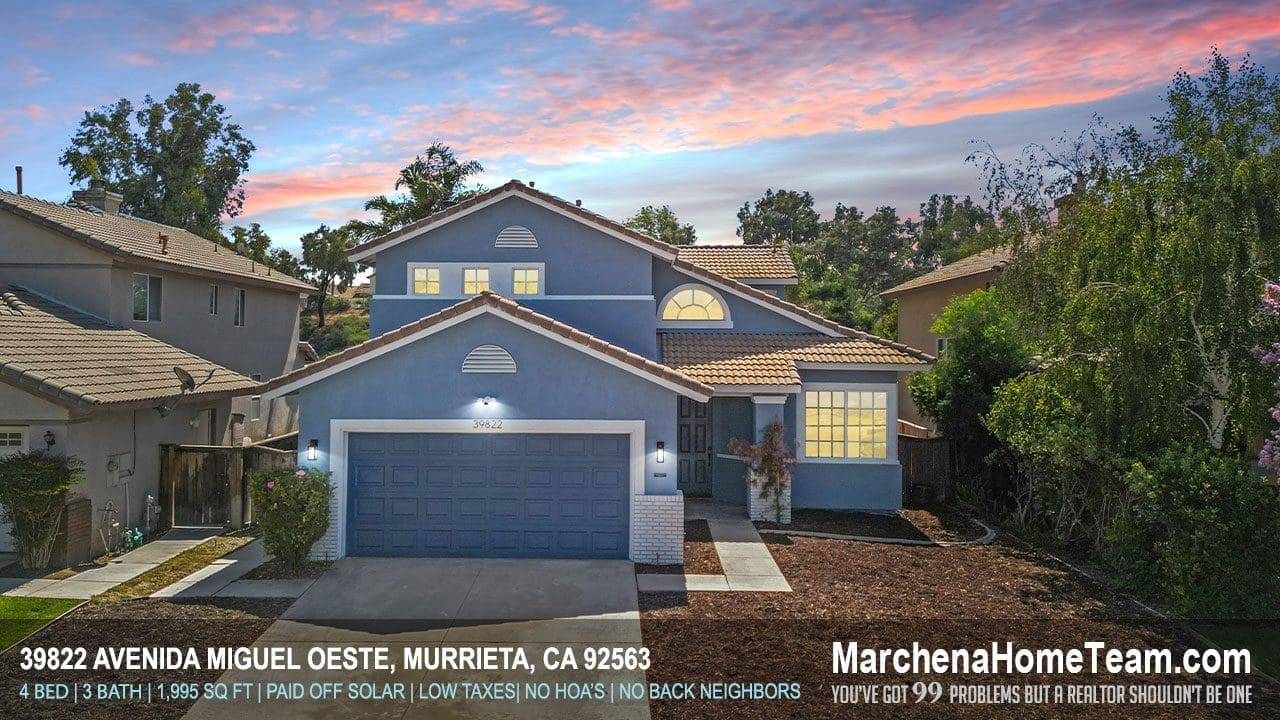 39822 Avenida Miguel Oeste Murrieta CA 92563